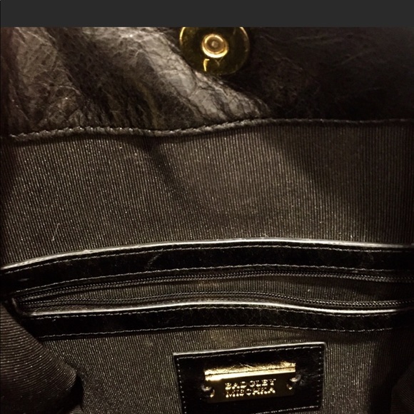 Badgley mischka black GAIA leather hobo bag - Picture 6 of 9